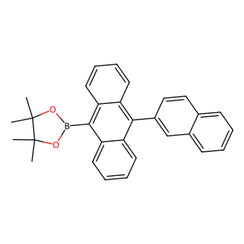 4,4,5,5-四甲基-2-[10-(2-萘基)蒽-9-基]-1,3,2-二氧杂环戊硼烷,4,4,5,5-Tetramethyl-2-[10-(2-naphthyl)anthracen-9-yl]-1,3,2-dioxaborolane