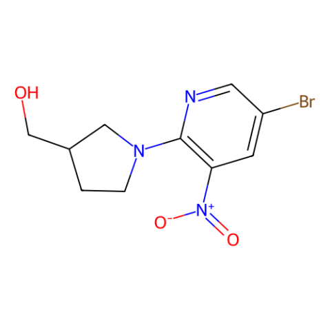 (1-(5-溴-3-硝基吡啶-2-基)吡咯烷-3-基)-甲醇,(1-(5-Bromo-3-nitropyridin-2-yl)pyrrolidin-3-yl)methanol