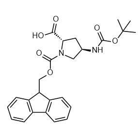 (2S,4R)-Fmoc-4-叔丁氧羰基氨基吡咯烷-2-甲酸,(2S,4R)-1-(((9H-Fluoren-9-yl)methoxy)carbonyl)-4-((tert-butoxycarbonyl)amino)pyrrolidine-2-carboxylic acid