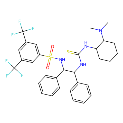 N-[（1S，2S）-2-[[[[[（（1R，2R）-2-（二甲基氨基）环己基]氨基]硫代甲基]氨基]-1,2-二苯乙基]-3,5-双（三氟甲基）苯磺酰胺,N-[(1S,2S)-2-[[[[(1R,2R)-2-(Dimethylamino)cyclohexyl]amino]thioxomethyl]amino]-1,2-diphenylethyl]-3,5-bis(trifluoromethyl)benzenesulfonamide