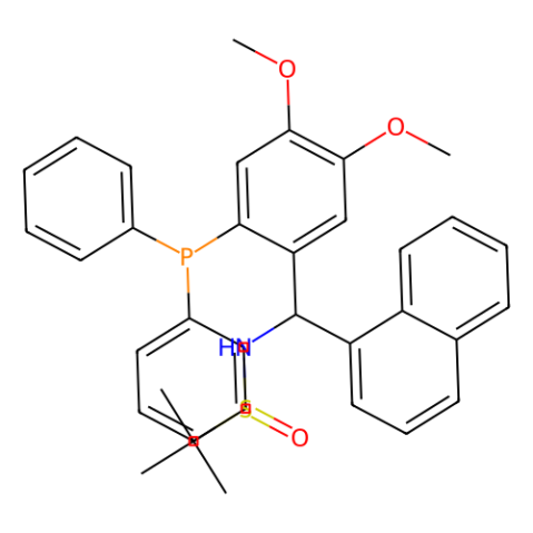 [S(R)]-N-[(S)-[2-(二苯基膦)-4,5-二甲氧基苯基]-1-萘基甲基]-2-叔丁基亚磺酰胺,[S(R)]-N-[(S)-[2-(Diphenylphosphino)-4,5-dimethoxyphenyl]-1-naphthalenylmethyl]-2-methyl-2-propanesulfinamide