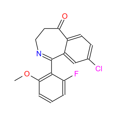 8-氯-1-(2-氟-6-甲氧基苯基)-3,4-二氢-5H-2-苯并氮杂卓-5-酮,8-CHLORO-1-(2-FLUORO-6-METHOXYPHENYL)-3H-BENZO[C]AZEPIN-5(4H)-ONE