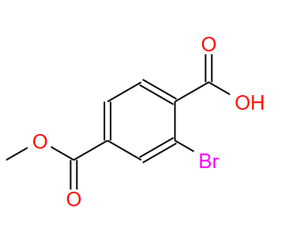 2-溴-4-(甲氧基羰基)苯甲酸,2-bromo-4-(methoxycarbonyl)benzoic acid