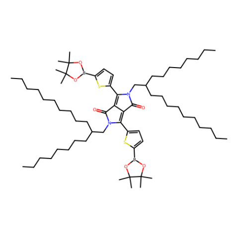2,5-二(2-辛基十二烷基)-3,6-二[5-(4,4,5,5-四甲基-1,3,2-二氧杂环戊硼烷-2-基)噻吩-2-基]吡咯并[3,4-c]吡咯-1,4(2H,5H)-二酮,2,5-Bis(2-octyldodecyl)-3,6-bis[5-(4,4,5,5-tetramethyl-1,3,2-dioxaborolan-2-yl)thiophen-2-yl]pyrrolo[3,4-c]pyrrole-1,4(2H,5H)-dione