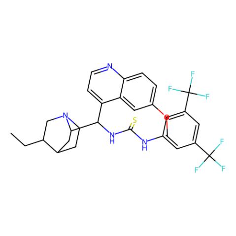 N-[3,5-双(三氟甲基)苯基]-N'-[(8a,9S)-10,11-二氢-6'-甲氧基-9-辛可烷基]硫脲,N-[3,5-Bis(trifluoromethyl)phenyl]-N′-[(8a,9S)-10,11-dihydro-6′-methoxy-9-cinchonanyl]thiourea