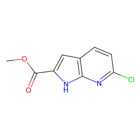 6-氯-1H-吡咯并[2,3-b]吡啶-2-羧酸甲酯,methyl 6-chloro-1H-pyrrolo[2,3-b]pyridine-2-carboxylate