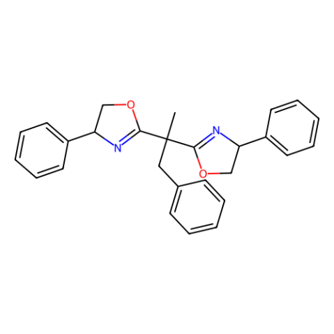 (4S,4'S)-2,2'-(1-苯基丙基-2,2-二基)双(4-苯基-4,5-二氢噁唑),(4S,4''S)-2,2''-(1-Phenylpropane-2,2-diyl)bis(4-phenyl-4,5-dihydrooxazole)  (S)-BnPh-SaBOX