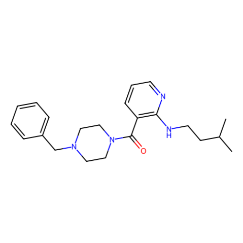 (4-苄基哌嗪-1-基)(2-(异戊基氨基)吡啶-3-基)甲酮,(4-Benzylpiperazin-1-yl)(2-(isopentylamino)pyridin-3-yl)methanone