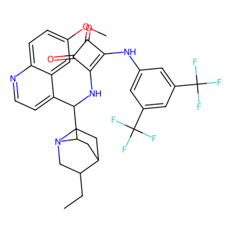 3-[[3,5-双(三氟甲基)苯基]氨基]-4-[[(8α,9S)-10,11-二氢-6'-甲氧基奎宁-9-基]氨基]-3-环丁-1,2-二酮,3-[[3,5-Bis(trifluoromethyl)phenyl]amino]-4-[[(8α,9S)-10,11-dihydro-6'-methoxycinchonan-9-yl]amino]-3-cyclobutene-1,2-dione