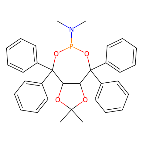 (3aR,8aR)-(-)-(2,2-二甲基-4,4,8,8-四苯基-四氫-[1,3]二噁唑并[4,5-e][1,3,2]二噁磷雜庚英-6-基)二甲基胺,(3aR,8aR)-(-)-(2,2-Dimethyl-4,4,8,8-tetraphenyl-tetrahydro-[1,3]dioxolo[4,5-e][1,3,2]dioxaphosphepin-6-yl)dimethylamine