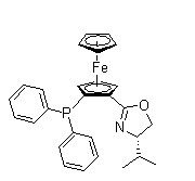 （R，R）-[2-（4′-i-吡咯并恶唑啉-2″-基）二茂铁基]二苯基膦,(R,R)-[2-(4''-i-Propyloxazolin-2''-yl)ferrocenyl]diphenylphosphine