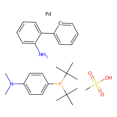 甲磺酸[(4-(N,N-二甲氨基)苯基]二叔丁基膦(2'-氨基-1,1'-联苯-2-基)钯(II),[4-(Di-tert-butylphosphino)-N,N-dimethylaniline-2-(2′-aminobiphenyl)]palladium(II) methanesulfonate