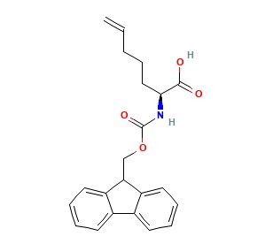 (S)-N-Fmoc-2-氨基-6-烯庚酸,(S)-2-((((9H-Fluoren-9-yl)methoxy)carbonyl)amino)hept-6-enoic acid