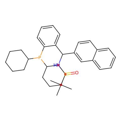 [S(R)]-N-[(R)-[2-(二环己基膦)苯基]-2-萘基甲基]-2-叔丁基亚磺酰胺,[S(R)]-N-[(R)-[2-(Dicyclohexylphosphino)phenyl]-2-naphthalenylmethyl]-2-dimethyl-2-propanesulfinamide