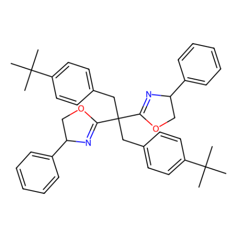 (4S,4'S)-2,2'-[1,3-双(4-叔丁基苯基)丙烷-2,2-二基]双(4-苯基-4,5-二氢噁唑),(4S,4'S)-2,2'-(1,3-Bis[4-(t-butyl)phenyl)propane-2,2-diyl]bis(4-phenyl-4,5-dihydrooxazole)