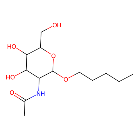 戊烷基-2-乙酰氨基-2-脱氧-Β-D-葡萄糖苷,Amyl 2-acetamido-2-deoxy-b-D-glucopyranoside