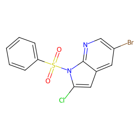 5-溴-2-氯-1-(苯磺酰基)-1H-吡咯并[2,3-b]吡啶,5-Bromo-2-chloro-1-(phenylsulfonyl)-1H-pyrrolo[2,3-b]pyridine