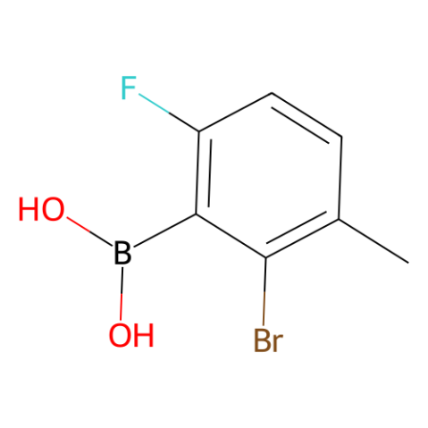 2-溴-6-氟-3-甲基苯基硼酸（含有数量不等的酸酐）,2-Bromo-6-fluoro-3-methylphenylboronic acid(contains varying amounts of Anhydride)