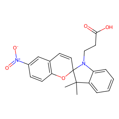 1-(BETA-羧基乙基)-3,3-二甲基-6'-硝基螺(吲哚啉- 2,2'-2H-苯并吡喃),1-(beta-Carboxyethyl)-3,3-dimethyl-6'-nitrospiro(indoline-2,2'-2H-benzopyran)