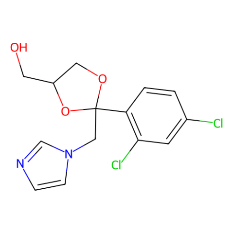 顺-2-（2,4-二氯苯基）-2-（1H-咪唑-1-基甲基）-1,3-二氧戊环-4-甲醇,cis-2-(2,4-Dichlorophenyl)-2-(1H-imidazol-1-ylmethyl)-1,3-dioxolane-4-methanol