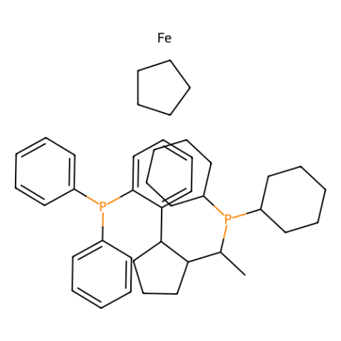 （R）-（-）-1-[（R）-2-（2′-二苯基膦基苯基）二茂铁基]乙基二环己基膦,(R)-(-)-1-[(R)-2-(2''-Diphenylphosphinophenyl)ferrocenyl]ethyldicyclohexylphosphine