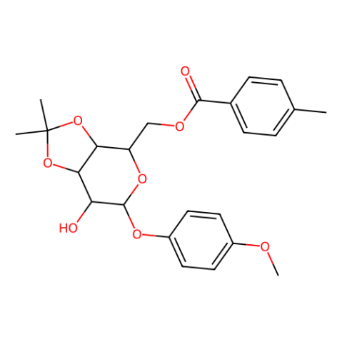 4-甲氧苯基-3,4-O-异亚丙基-6-O-(4-甲基苯甲酰基)-β-D-吡喃半乳糖苷,4-Methoxyphenyl 3,4-O-Isopropylidene-6-O-(4-methylbenzoyl)-β-D-galactopyranoside