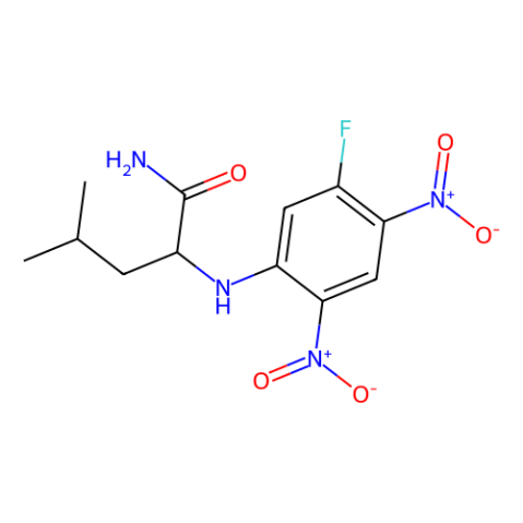 Nα-(5-氟-2,4-二硝基苯基)-L-亮氨酰胺[用于旋光純度測定的高效液相色譜標(biāo)記試劑],Nα-(5-Fluoro-2,4-dinitrophenyl)-L-leucinamide [HPLC Labeling Reagent for e.e. Determination]