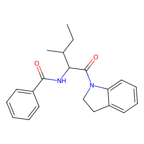 WAY-637570,N-[1-[(2,3-Dihydro-1H-indol-1-yl)carbonyl]-2-methylbutyl]benzamide