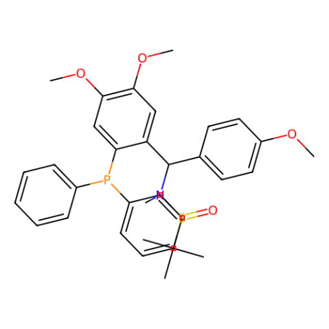 [S(R)]-N-[(S)-[2-(二苯基膦)-4,5-二甲氧基苯基](4-甲氧基苯基)甲基]-N-甲基-2-叔丁基亚磺酰胺,[S(R)]-N-[(S)-[2-(Diphenylphosphino)-4,5-dimethoxyphenyl)](4-methoxyphenyl)methyl]-N,2-dimethyl-2-propanesulfinamide