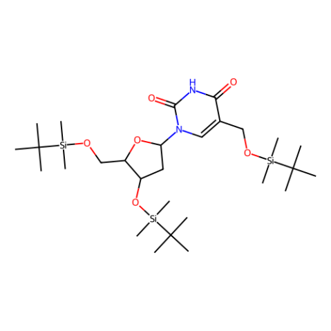 3'，5'-雙-O-[（（1,1-二甲基乙基）二甲基甲硅烷基]]-α-[[（（1,1-二甲基乙基）二甲基甲硅烷基]氧基]胸苷,3′,5′-Bis-O-[(1,1-dimethylethyl)dimethylsilyl]-α-[[(1,1-dimethylethyl)dimethylsilyl]oxy]thymidine