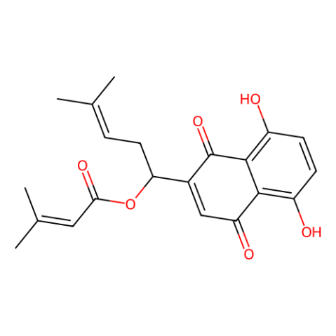 (β,β-二甲基丙烯酰基)紫草素,(β,β-Dimethylacryl)shikonin