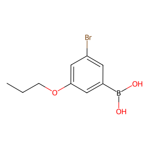 3-溴-5-丙氧基苯硼酸（含不定量的酸酐）,3-Bromo-5-propoxyphenylboronic acid(contains unquantified anhydride)