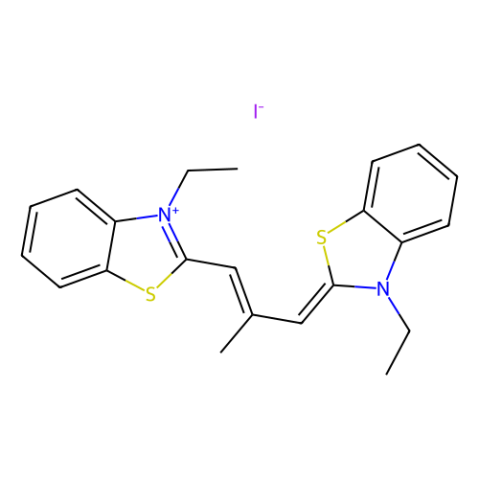 3,3'-二乙基-9-甲基硫雜羰花青碘化物,3,3′-Diethyl-9-methylthiacarbocyanine iodide