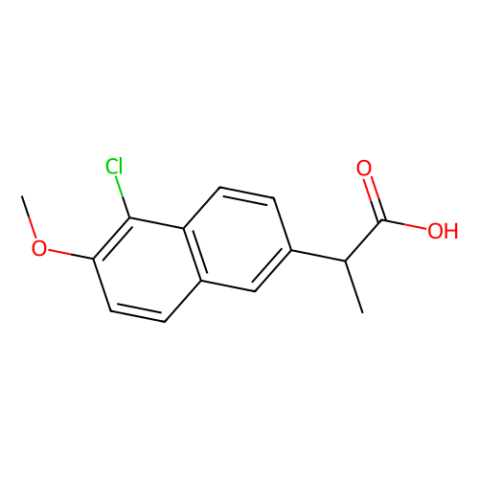 (S)-2-(5-氯-6-甲氧基萘-2-基)丙酸,(2S)-2-(5-Chloro-6-methoxynaphthalen-2-yl)propanoic acid