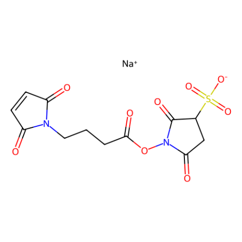 磺基-N-琥珀酰亞胺基4-馬來酰亞胺基丁酸鈉鹽,Sulfo-N-succinimidyl 4-maleimidobutyrate sodium salt