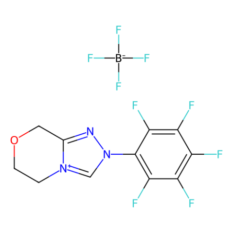 2-(全氟苯基)-5,6-二氢-8H-[1,2,4]三唑并[3,4-c][1,4]恶嗪-2-鎓四氟硼酸盐,2-(Perfluorophenyl)-5,6-dihydro-8H-[1,2,4]triazolo[3,4-c][1,4]oxazin-2-ium tetrafluoroborate