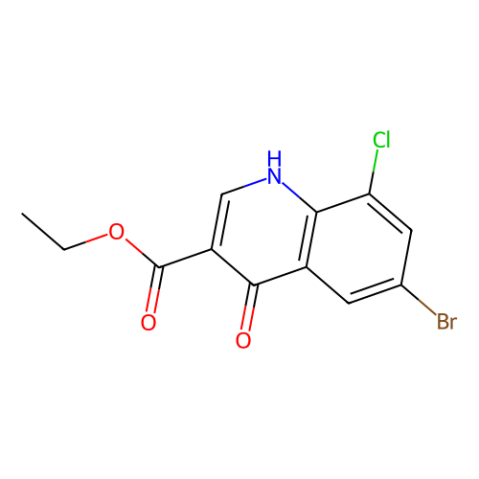 6-溴-8-氯-4-羟基-喹啉-3-羧酸乙酯,Ethyl 6-bromo-8-chloro-4-hydroxy-quinoline-3-carboxylate