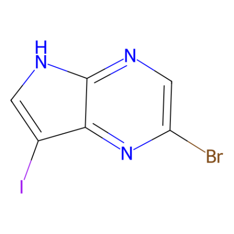 2-溴-7-碘-5H-吡咯并[2,3-b]吡嗪,2-bromo-7-iodo-5H-pyrrolo[2,3-b]pyrazine
