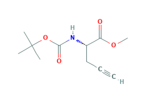 BOC-L-炔丙基甘氨酸甲酯,(S)-Methyl 2-((tert-butoxycarbonyl)amino)pent-4-ynoate