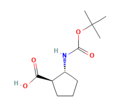 (1R,2R)-2-BOC-氨基环戊酸,(1R,2R)-2-((tert-Butoxycarbonyl)amino)cyclopentanecarboxylic acid