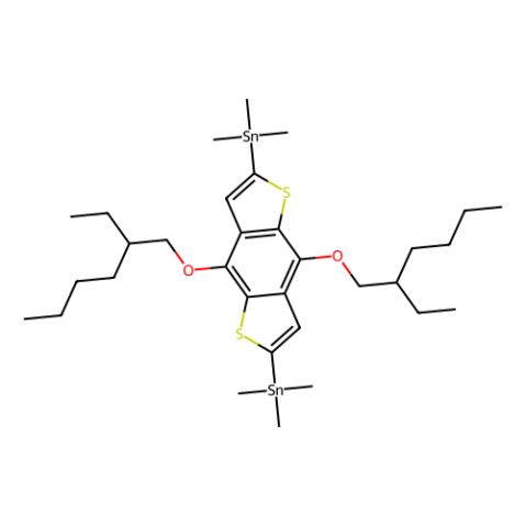 4,8-雙[(2-乙基己基)氧基]-2,6-雙(三甲基錫)苯并[1,2-b:4,5-b']二噻吩,4,8-Bis[(2-ethylhexyl)oxy]-2,6-bis(trimethylstannyl)benzo[1,2-b:4,5-b']dithiophene