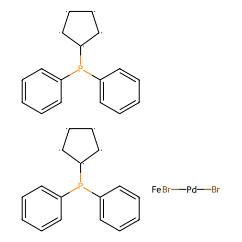 1,1-双(二苯基膦基)二茂铁二溴化钯(II),Dibromo[1,1′-bis(diphenylphosphino)ferrocene]palladium(II)
