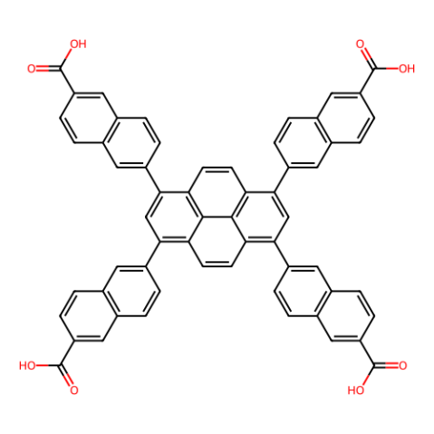 6,6',6'',6'''-(芘-1,3,6,8-四基)四(2-萘甲酸),6,6',6'',6'''-(Pyrene-1,3,6,8-tetrayl)tetrakis(2-naphthoic acid)