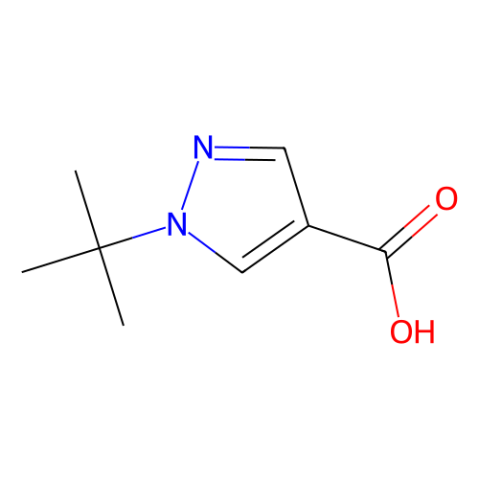 1-叔丁基吡唑-4-甲酸,1-tert-Butyl-1H-pyrazole-4-carboxylic acid