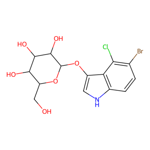 5-溴-4-氯-3-吲哚基-α-D-吡喃甘露糖苷,5-Bromo-4-chloro-3-indolyl α-D-mannopyranoside