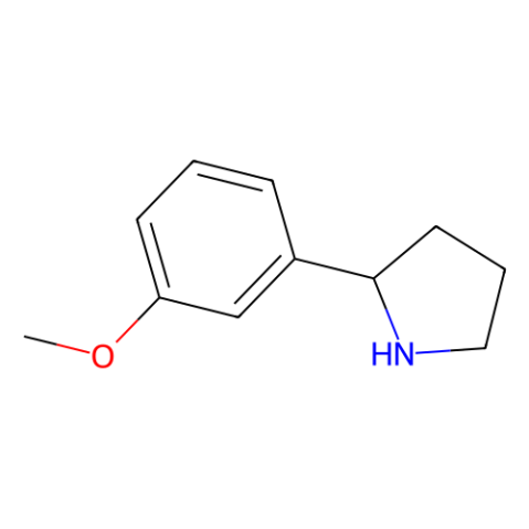 2-(3-甲氧苯基)-吡咯烷,2-(3-Methoxyphenyl)pyrrolidine