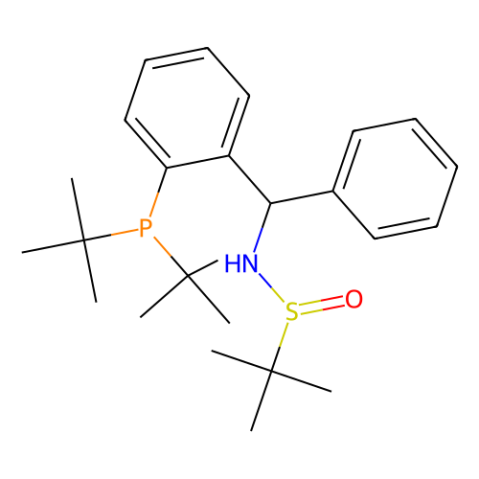 [S(R)]-N-[(1R)-1-[2-(二叔丁基膦)苯基]苯甲基]-2-叔丁基亚磺酰胺,[S(R)]-N-[(1R)-1-[2-(Di-tert-butylphosphanyl)phenyl]phenylmethyl]-2-methyl-2-propanesulfinamide