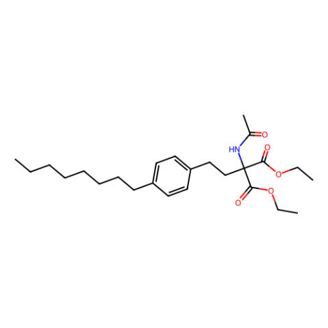 2-乙酰氨基-2-(2-(4-辛基苯基)乙基)丙二酸二乙酯,Diethyl 2-Acetamido-2-[2-(4-octylphenylethyl)malonate