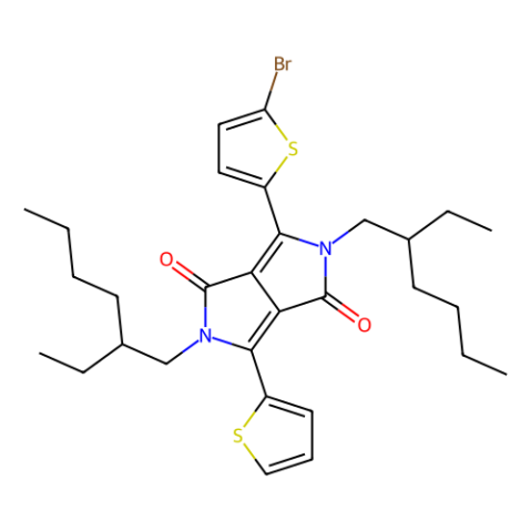 3-(5-溴-2-噻吩基)-2,5-雙(2-乙基己基)-6-(2-噻吩基)吡咯并[3,4-C]吡咯-1,4-二酮,3-(5-Bromo-2-thienyl)-2,5-bis(2-ethylhexyl)-6-(2-thienyl)pyrrolo[3,4-c]pyrrole-1,4-dione