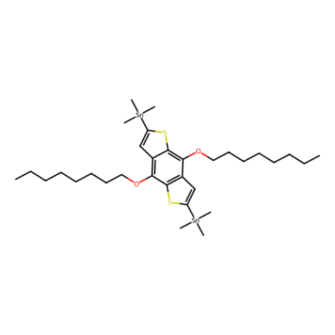 4,8-双(正辛氧基)-2,6-双(三甲基甲锡烷基)苯并[1,2-b:4,5-b']二噻吩,4,8-Bis(n-octyloxy)-2,6-bis(trimethylstannyl)benzo[1,2-b:4,5-b']dithiophene